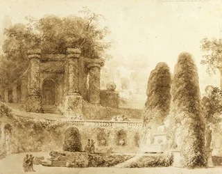 Roman Park with Fountain, 1774